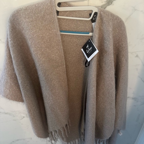 Tuckernuck Sweaters - Women's Tan Shawl Sweater from Tuckernuck
